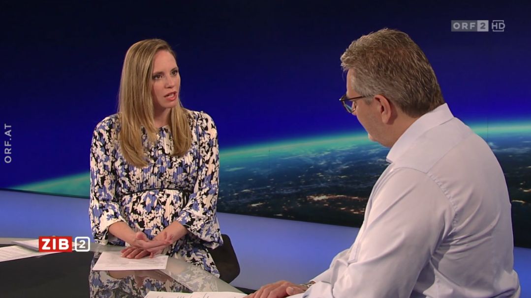 Wiens Gesundheitsstadtrat Peter Hacker zu Gast in der ZIB2 mit Margit Laufer am 14. Juli 2022.