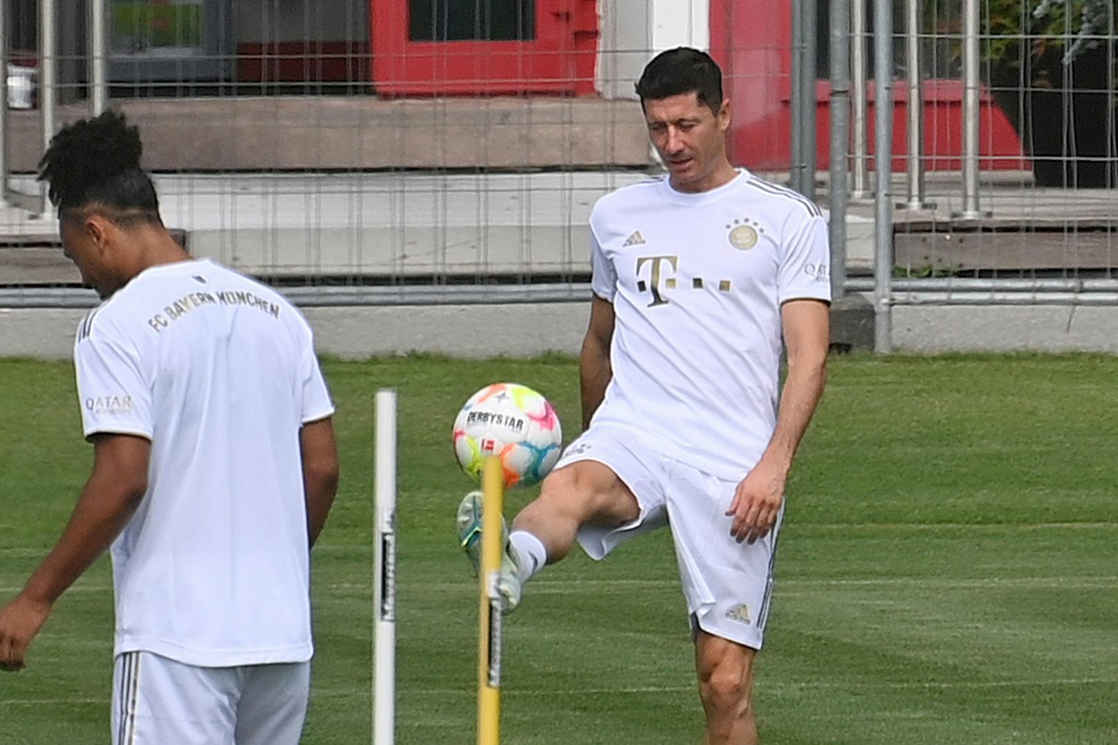 Robert Lewandowski im Training bei den Bayern. 