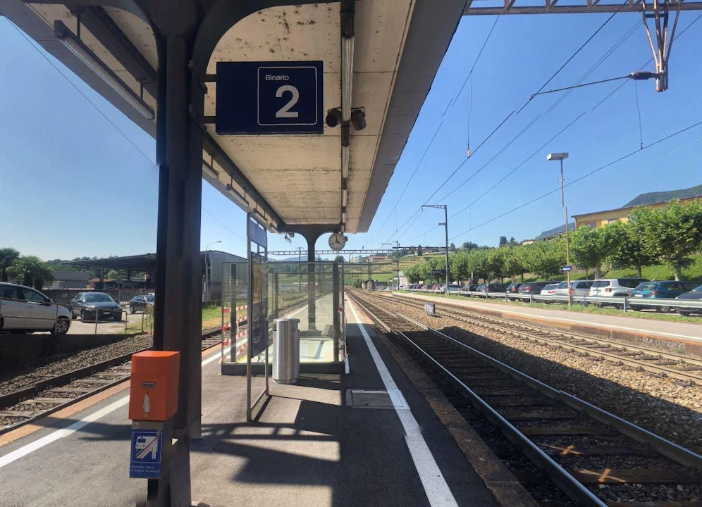 Der Unfall ereignete sich auf dem Gleis 2 des Bahnhofs von Balerna.