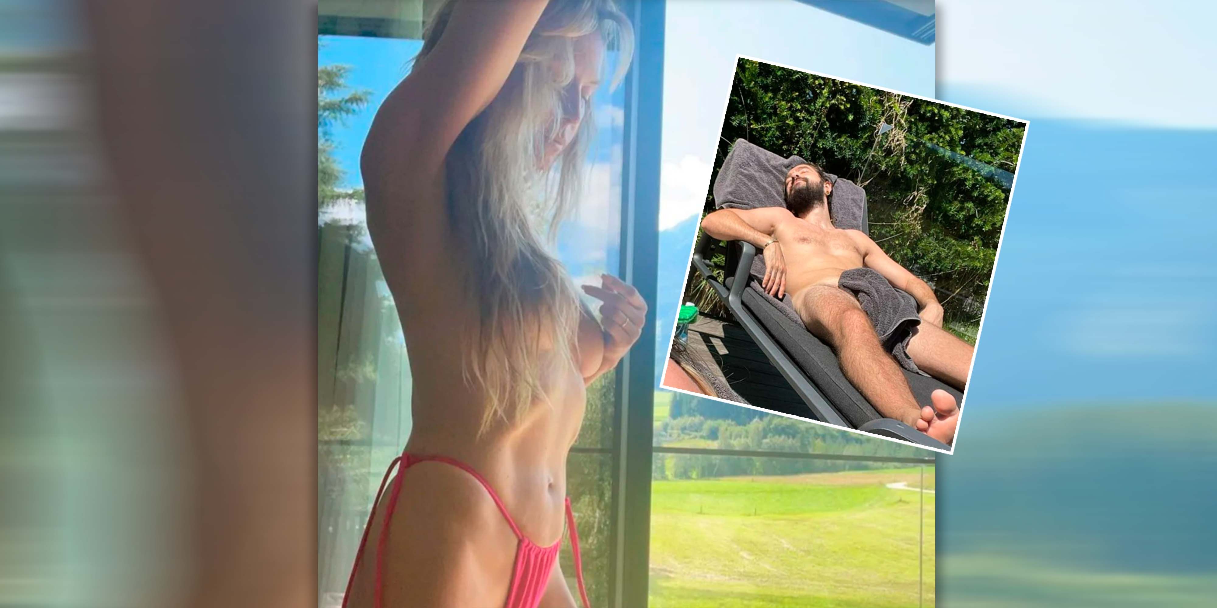 Heidi und Tom ganz freizügig.