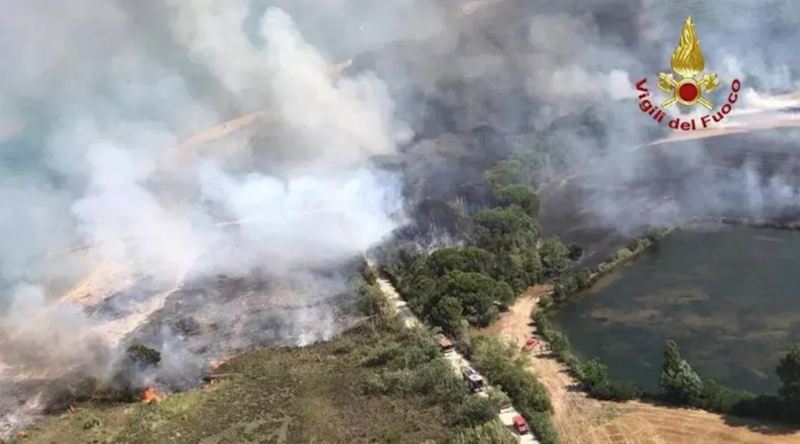 Mehr als 40 Waldbrände wurden bereits in Italien registriert. Besonders betroffen ist die Region um den beliebten Ferienort Bibione.