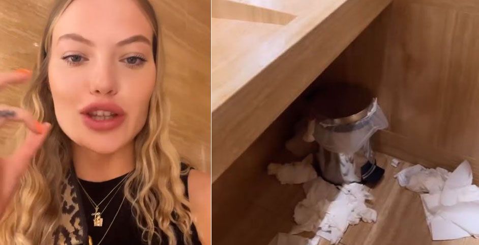 Cheyenne Ochsenknecht regt sich über eine Toilette in einem Wiener Lokal auf.