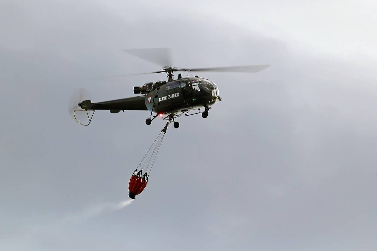 BILD zu OTS - Lschhubschrauber des Bundesheeres im Einsatz