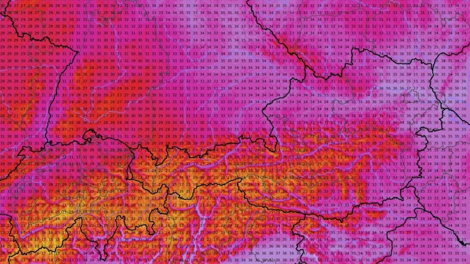 Fast überall in Österreich wird in der kommenden Woche die 30-Grad-Marke geknackt.