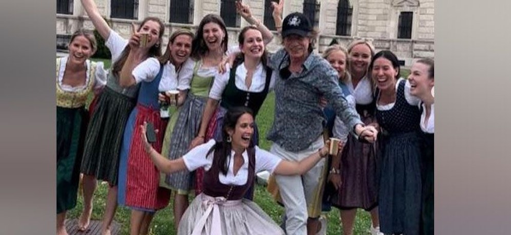 Mick Jagger genießt seine Zeit in Wien.