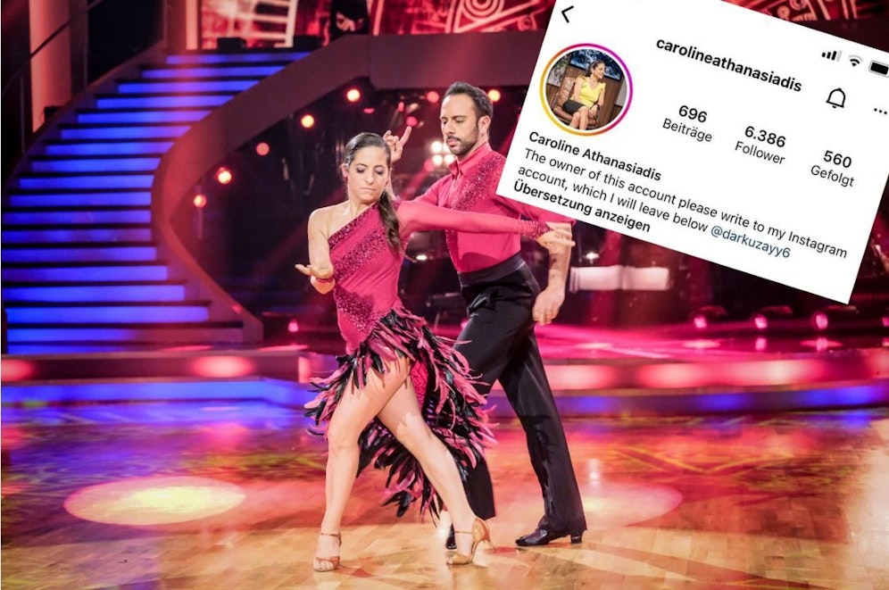 Caroline Athanasiadis (hier mit Tanzpartner Danilo Campisi) sollte zahlen.