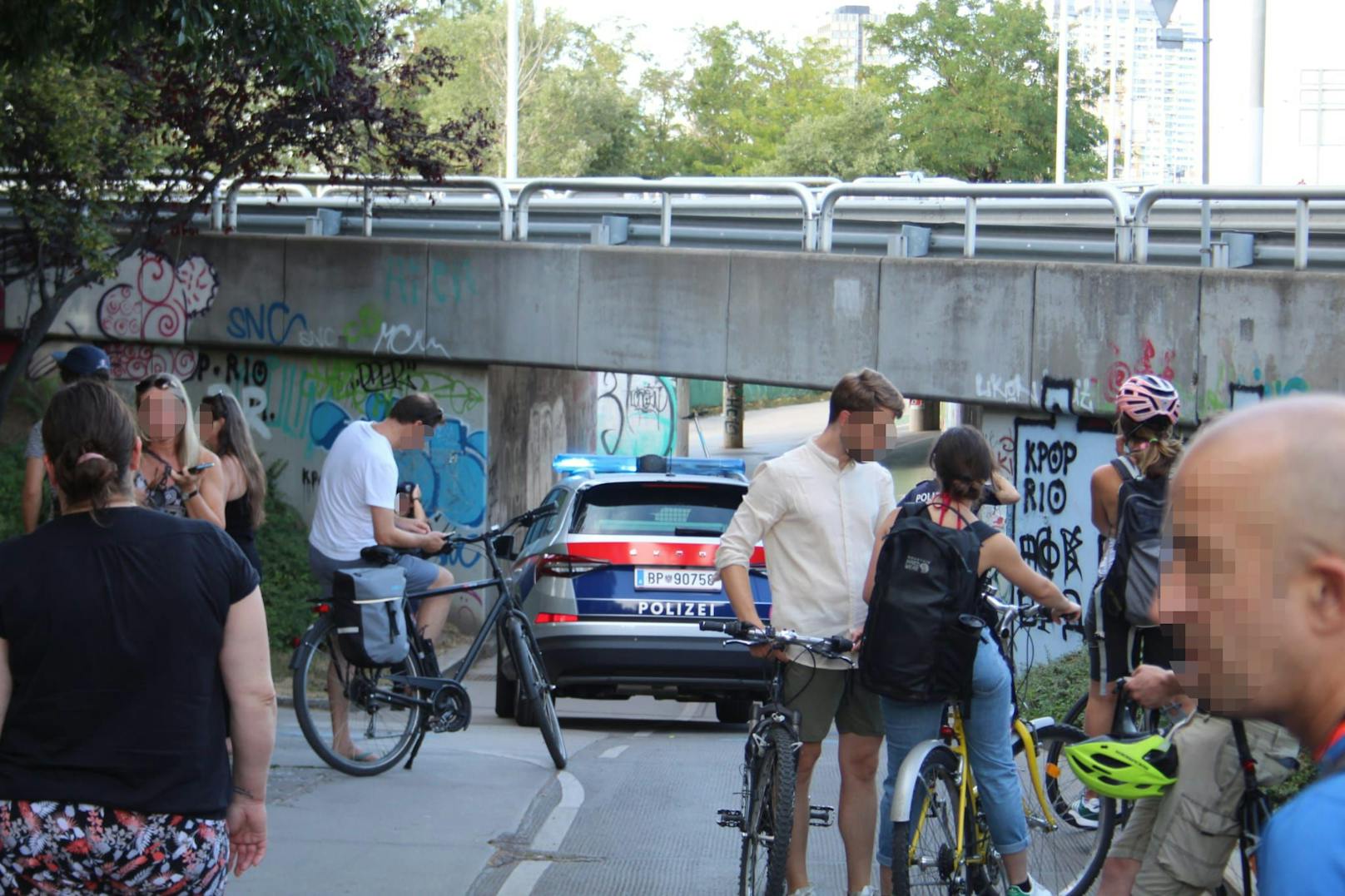 Der Polizeieinsatz legte kurz vor 18 Uhr auch Teile des Öffi-Verkehrs lahm. "Wegen eines Polizeieinsatzes auf der Reichsbrücke ist ein Fahrbetrieb der U1 derzeit ...