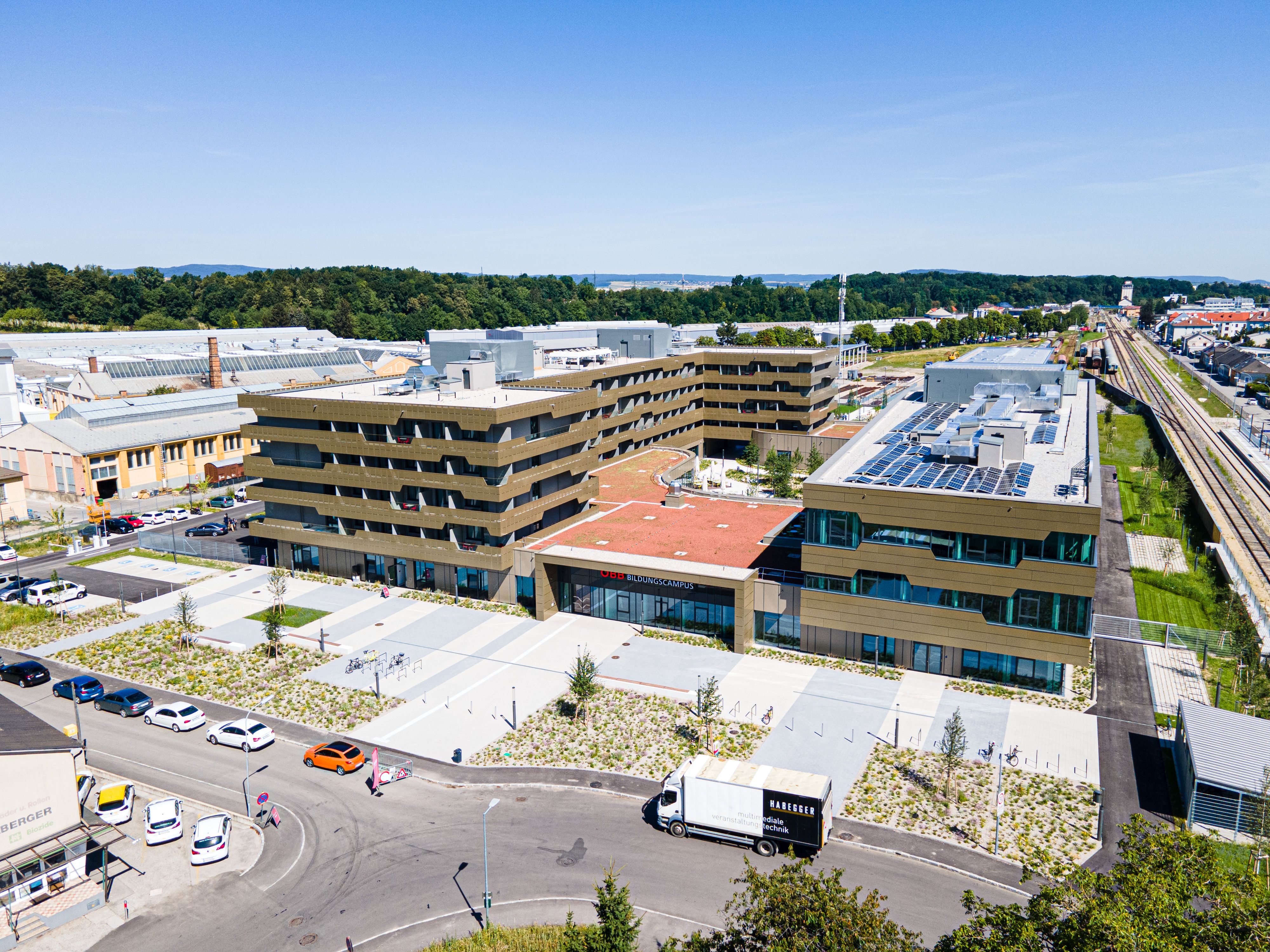 So sieht der neue Campus von oben aus.