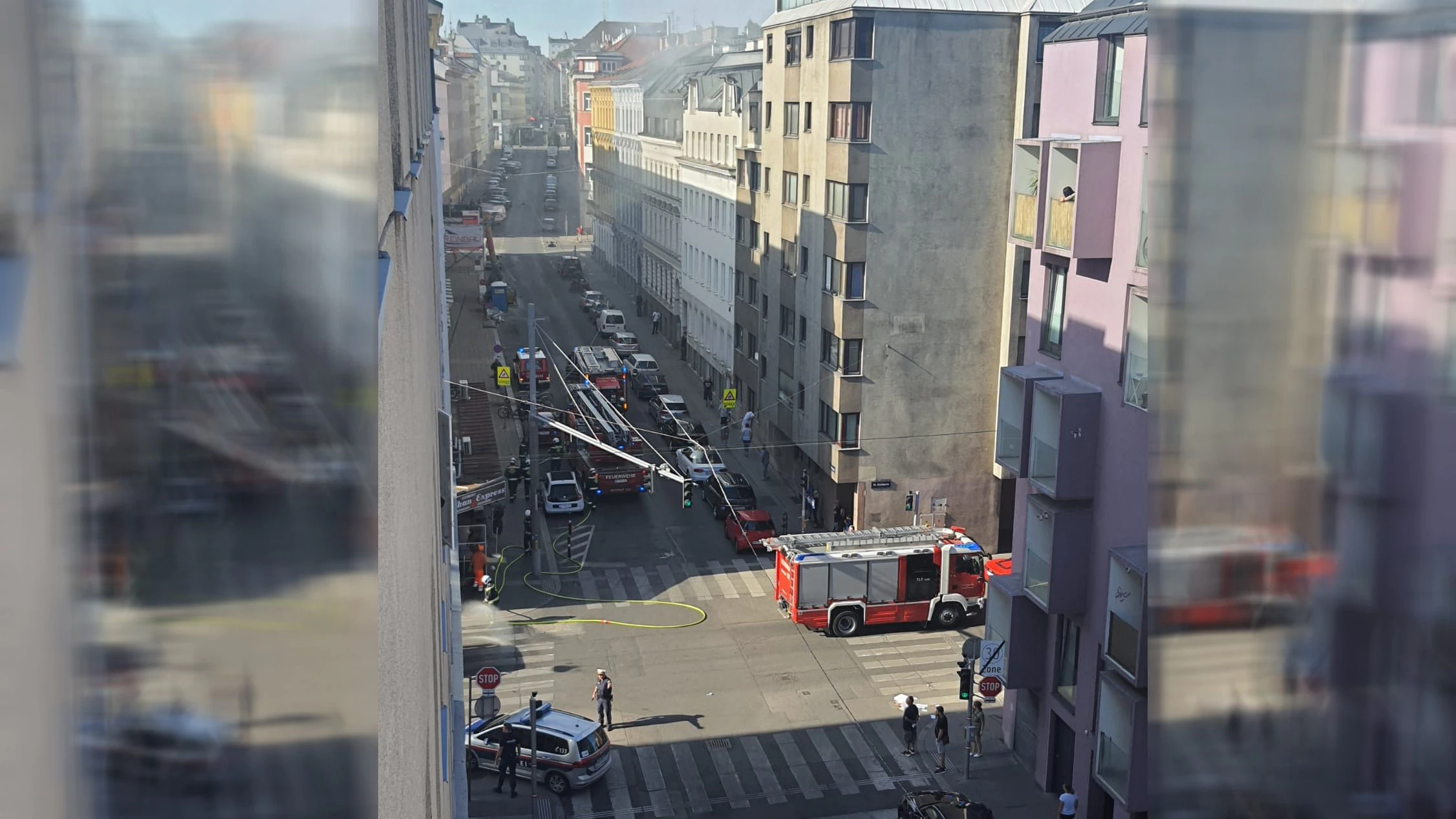 Brand in Favoriten