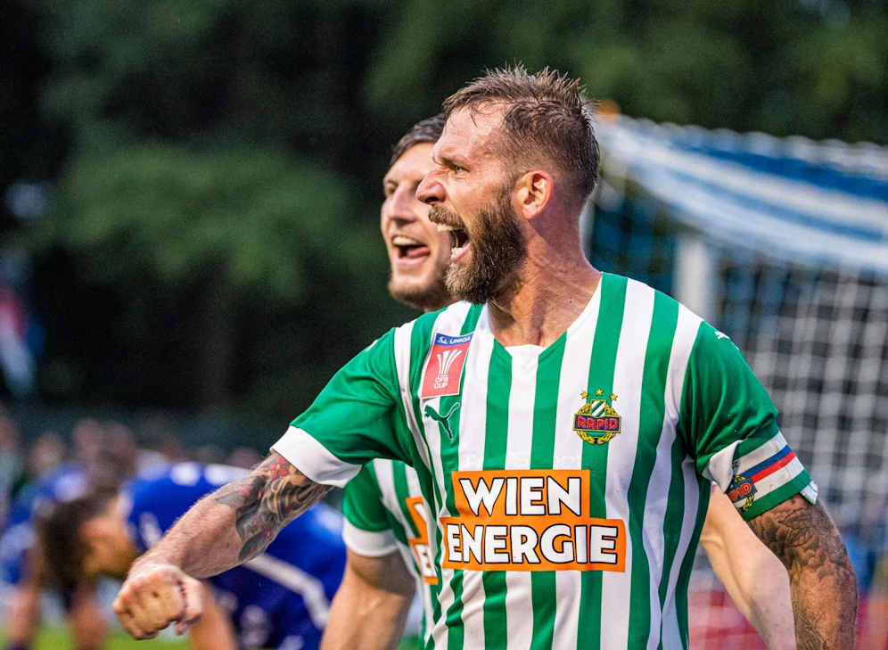 Guido Burgstaller und Co. wollen auch im Europacup jubeln.