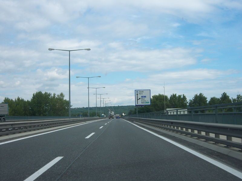 Ein Teil der B37 in Krems.