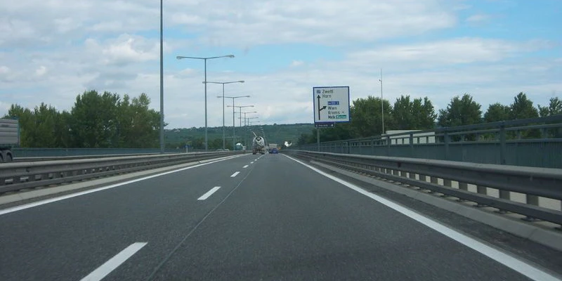Ein Teil der B37 in Krems.