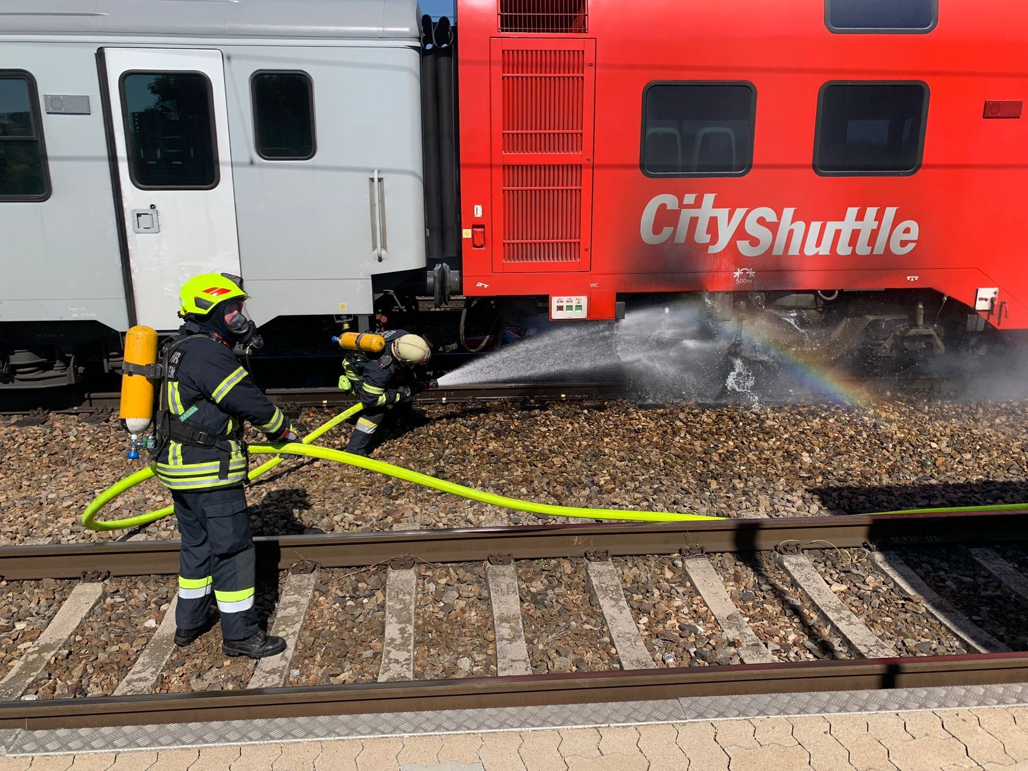 Bilder vom Einsatz der Feuerwehr.