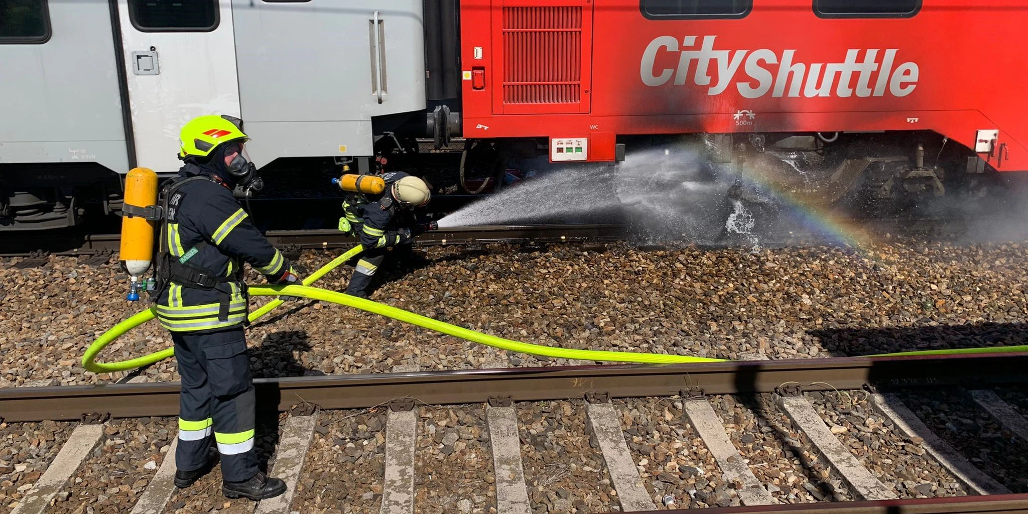 Bilder vom Einsatz der Feuerwehr.