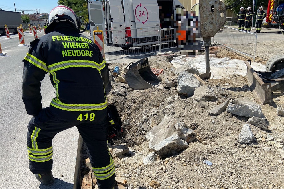 Gasaustritt in Wiener Neudorf