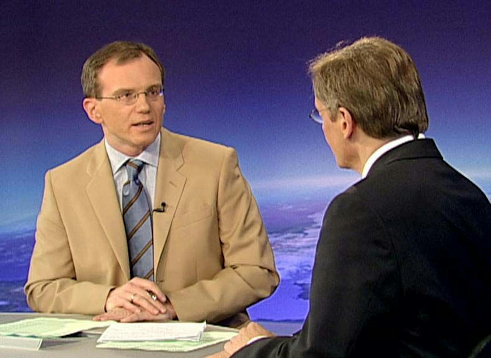 2003: Armin Wolf im Talk mit Wolfgang Schüssel