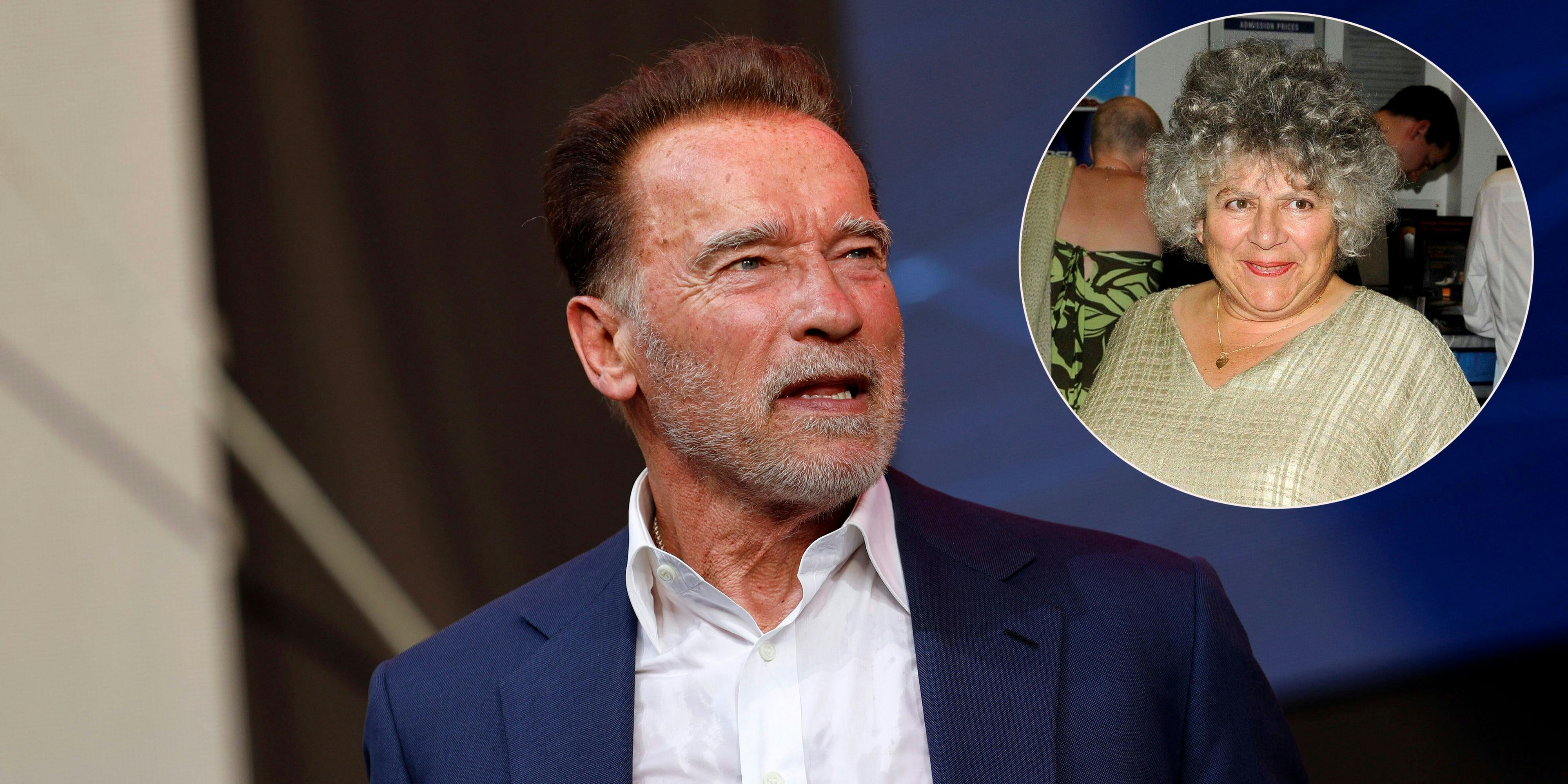 Arnold Schwarzennegger mit Miriam Margolyes