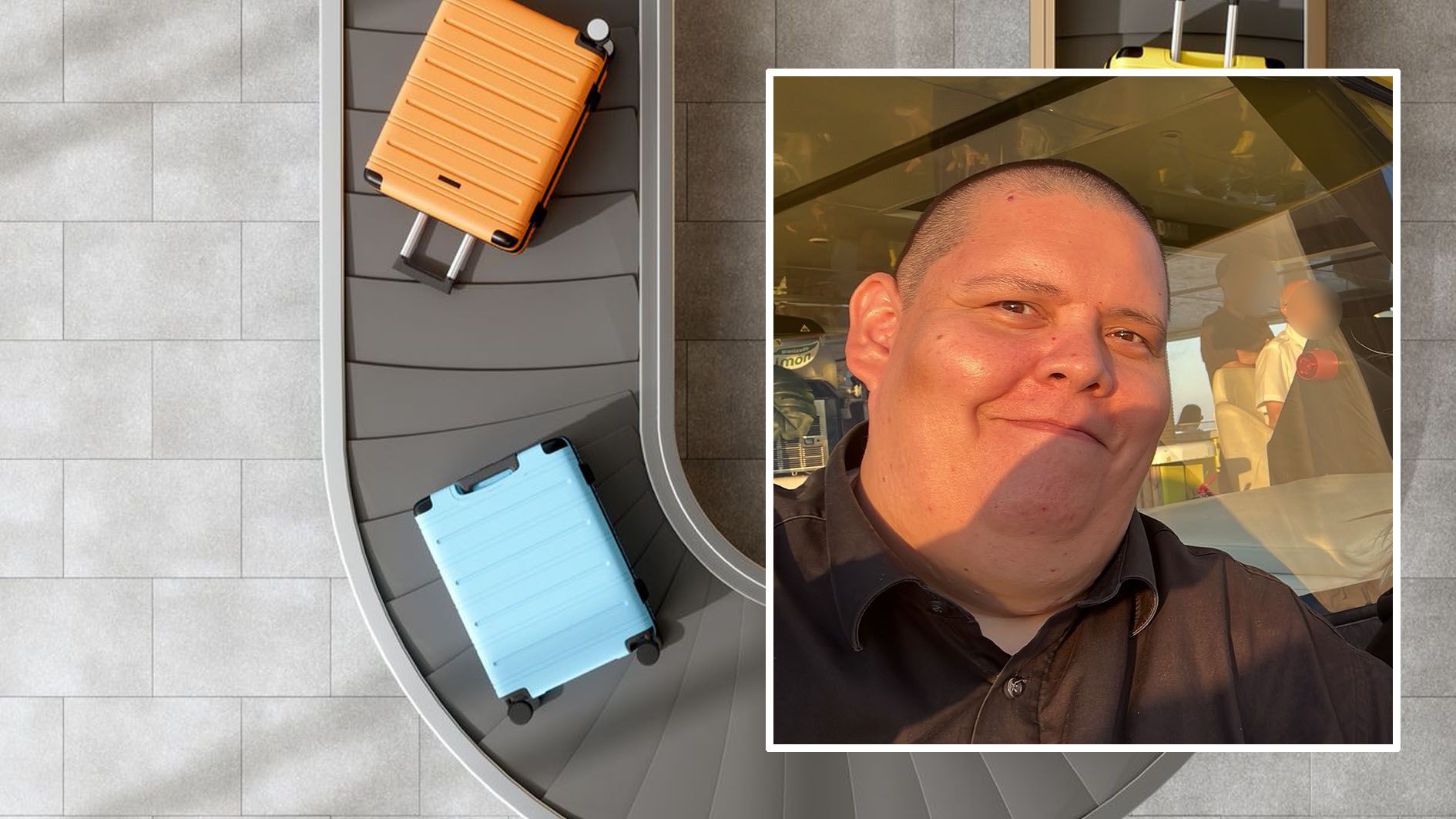 Der 41-jährige Bernhard wartet seit vier Wochen vergeblich auf sein Gepäck