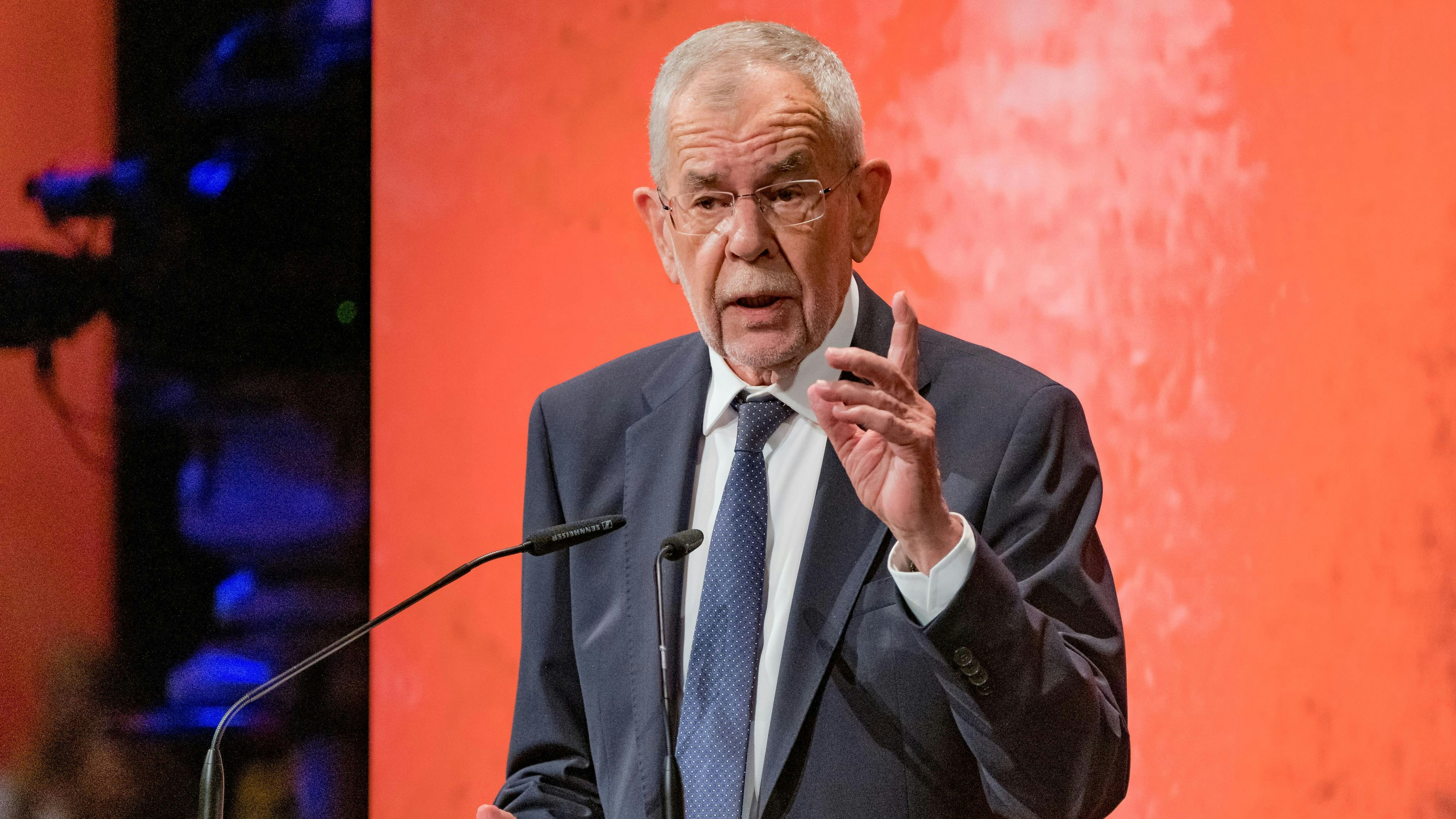Bundespräsident Alexander Van der Bellen am Mittwoch, 20. Juli 2022, anl. der Eröffnung der 76. Bregenzer Festspiele im Festspielhaus in Bregenz.