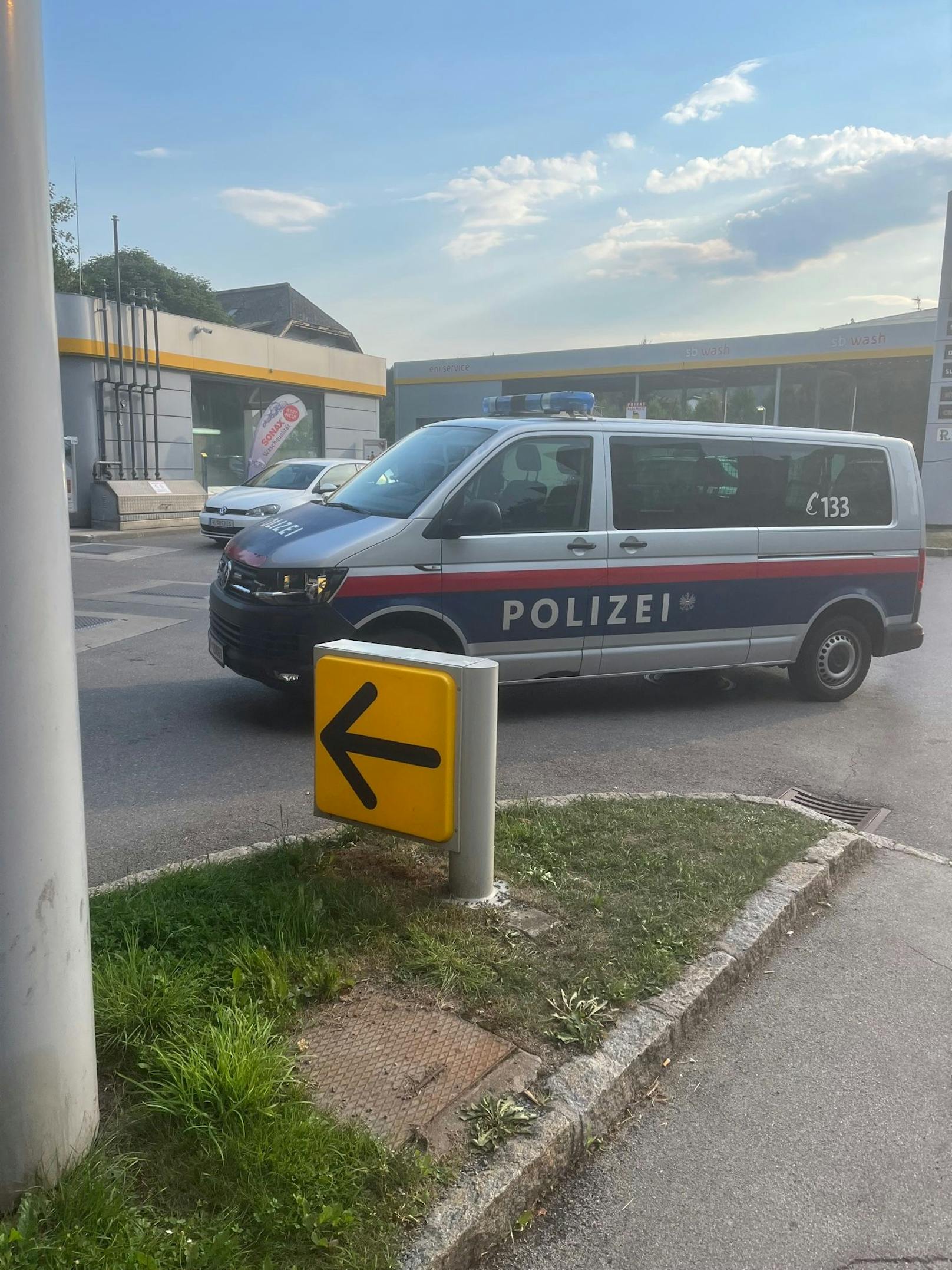 Polizeibus war rasch zur Stelle
