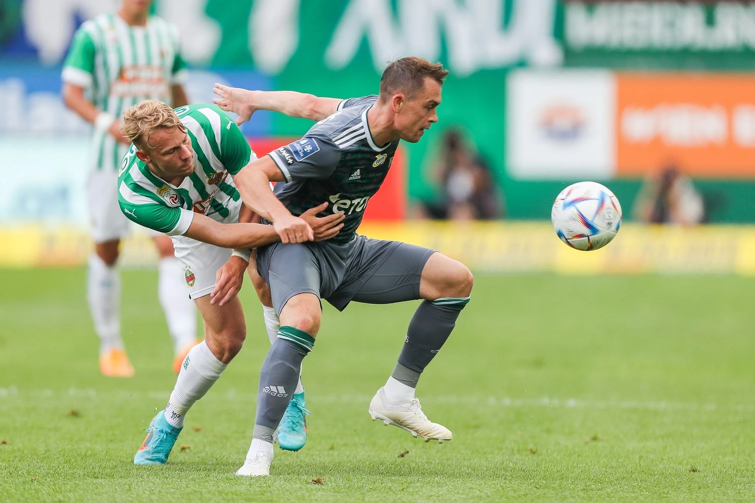 Rapid im Conference-League-Duell gegen Lechia' Gdansk. 