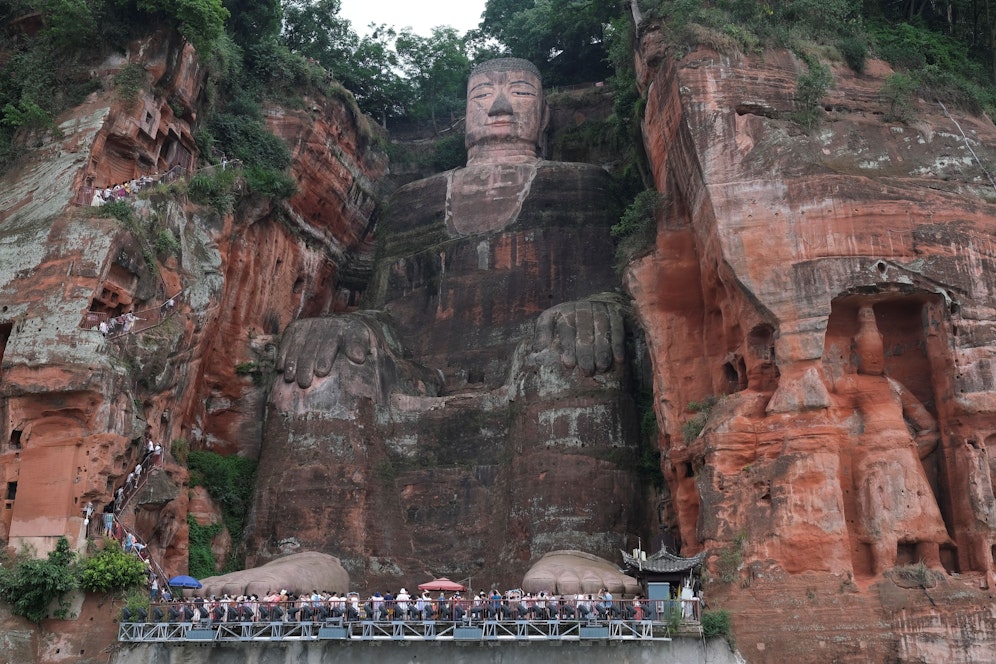 Die Stadt Leshan ist eigentlich für ihre riesige Buddha-Statue bekannt. Jetzt hat sie eine neue Attraktion.