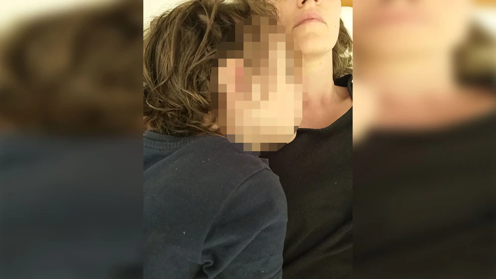 Melisas Sohn erlitt am Mittwoch einen Fieberkrampf.