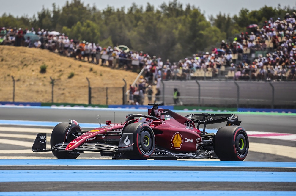 Charles Leclerc in Le Castellet. 