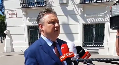 Vor dem Gipfel gab der Wiener Stadtchef ein kurzes Statement ab.