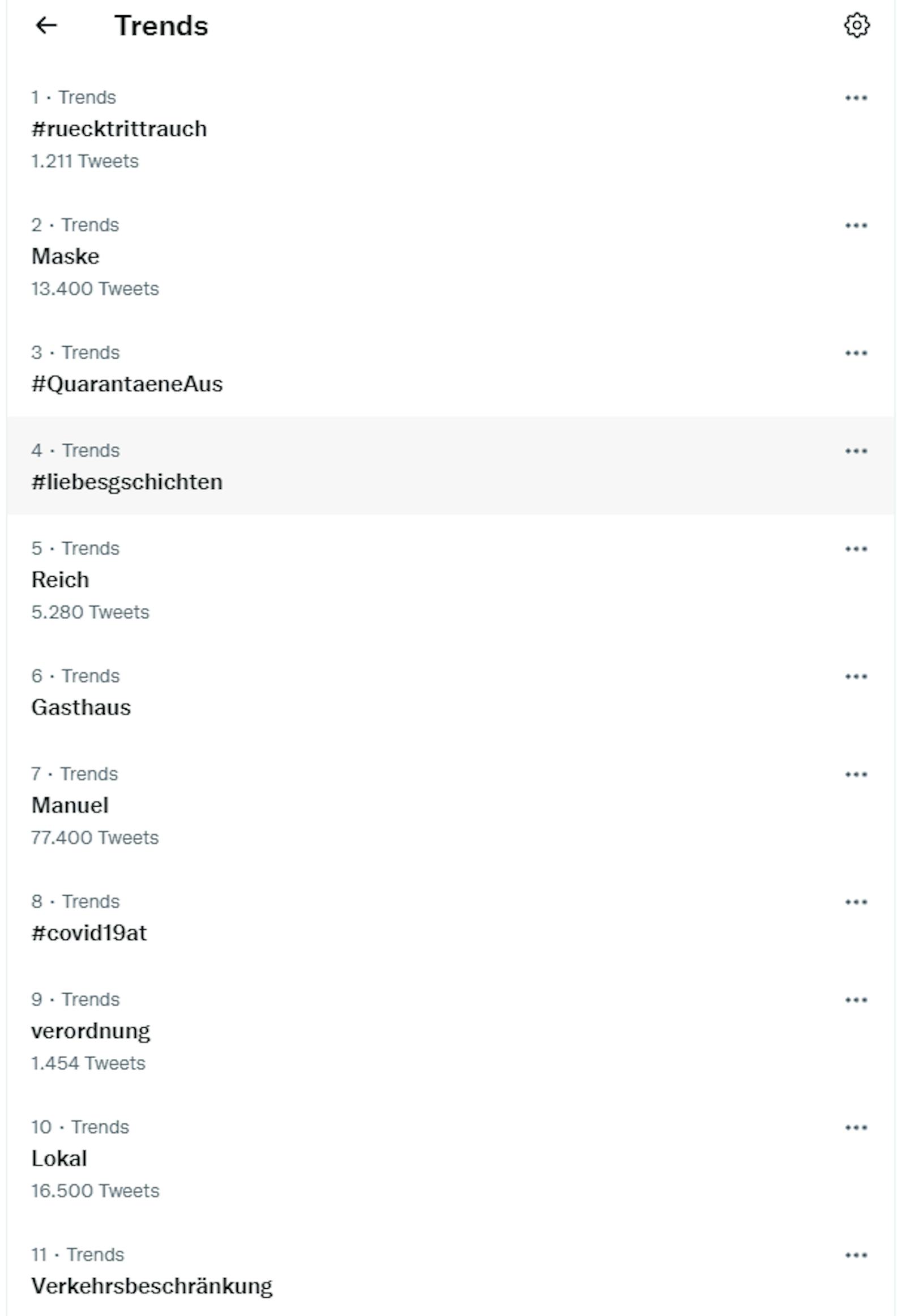 Der Hashtag #ruecktrittrauch ist Trend auf Austro-Twitter.