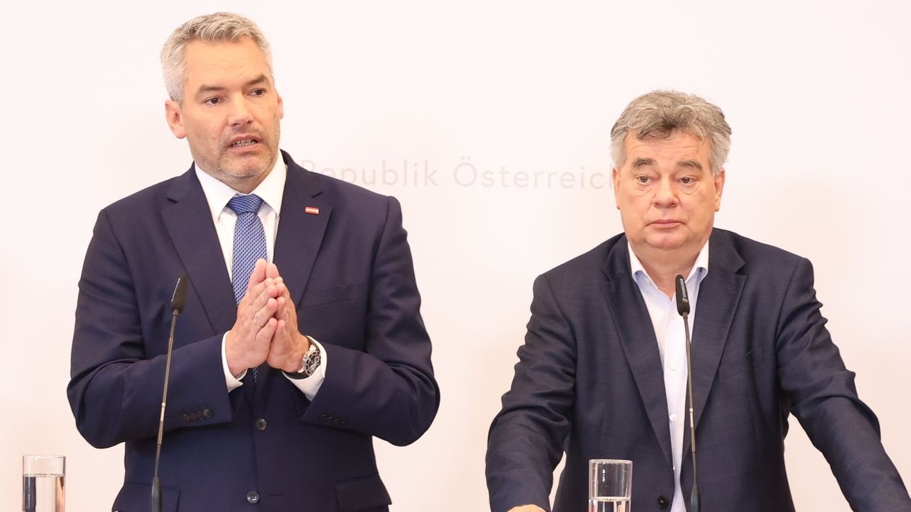 Nehammer und Vize Kogler.