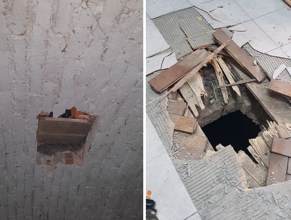Die Täter drangen über den Keller in das Geschäft ein.