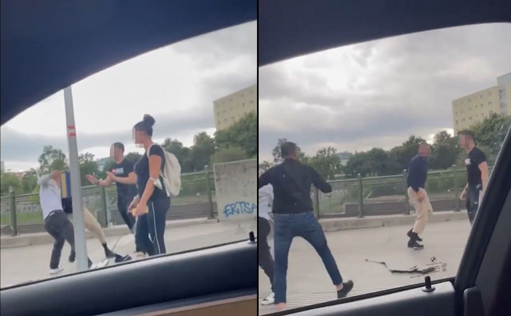 Schlägerei im Herzen Meildings.