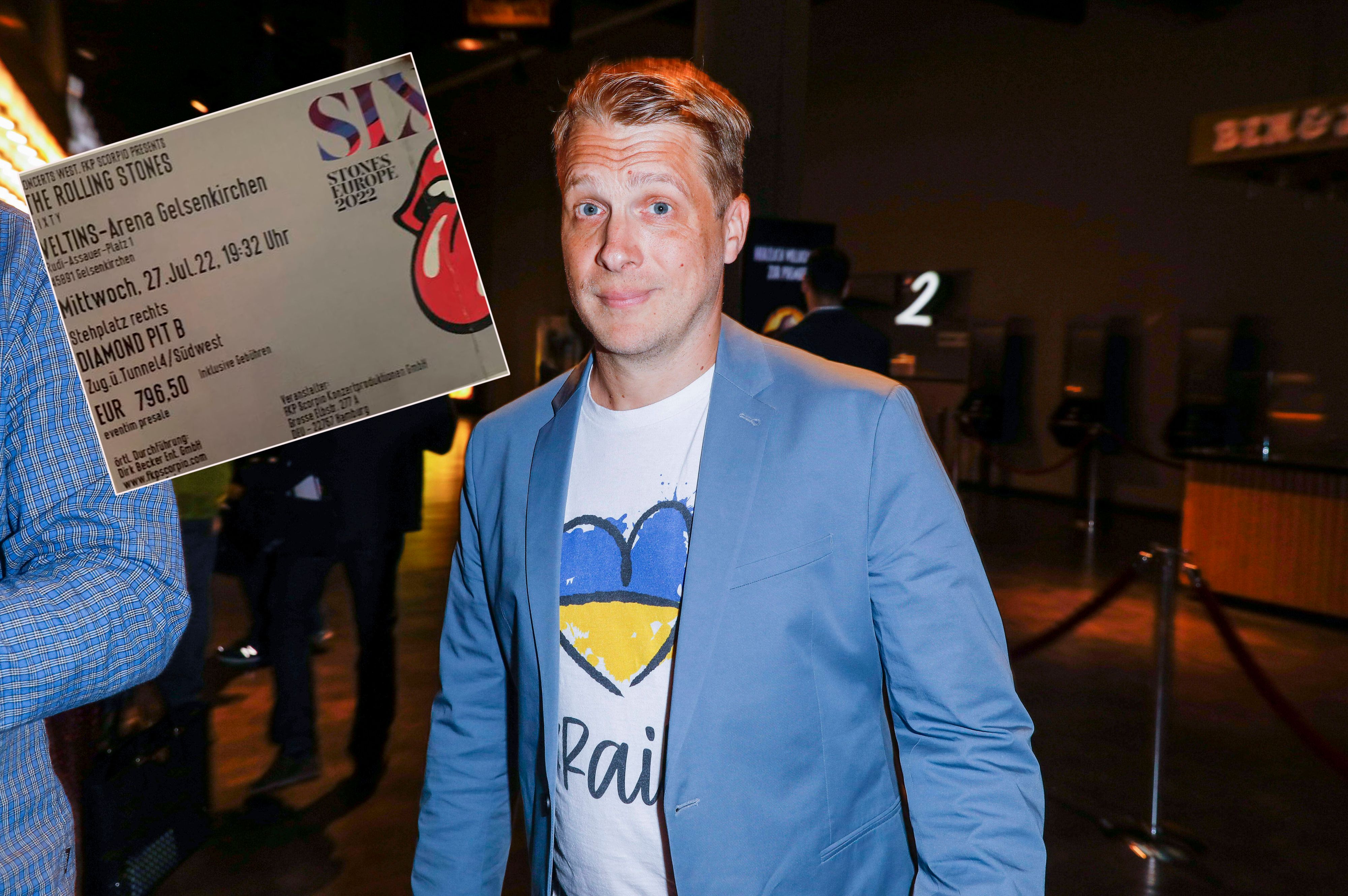 Oliver Pocher schaute sich das Konzert von den 