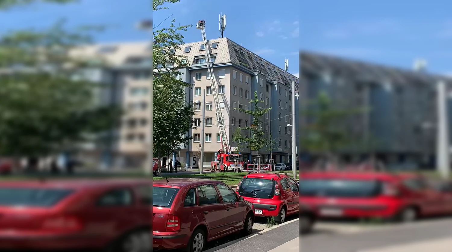 Feuerwehr-Einsatz in der Wiener Donaustadt