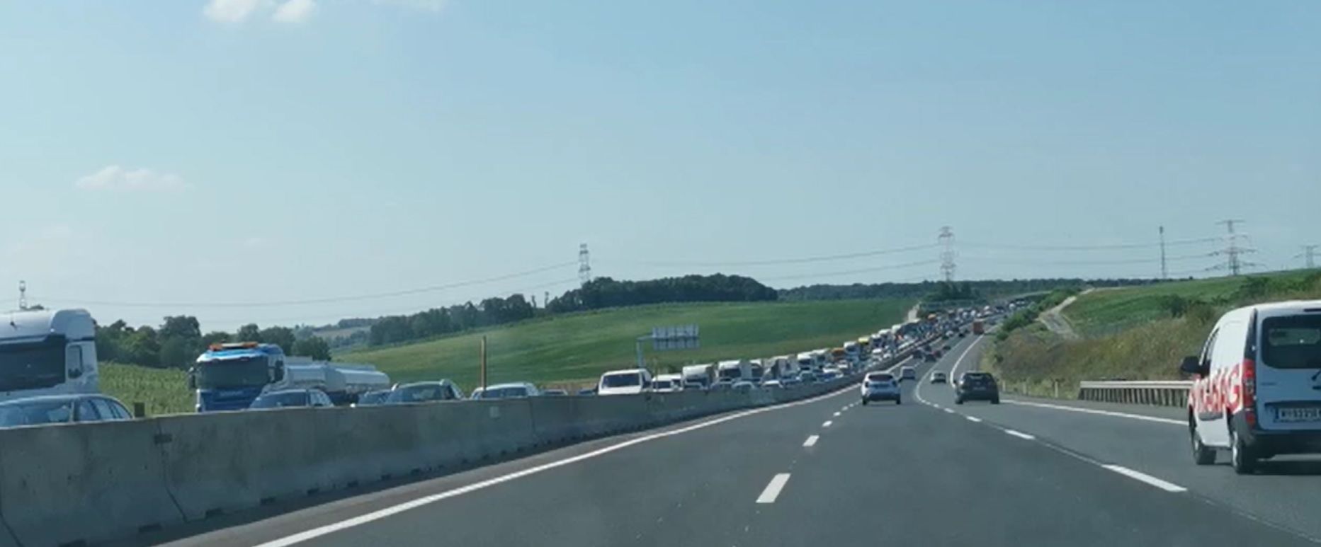 Stau auf dem Weg in die Slowakei