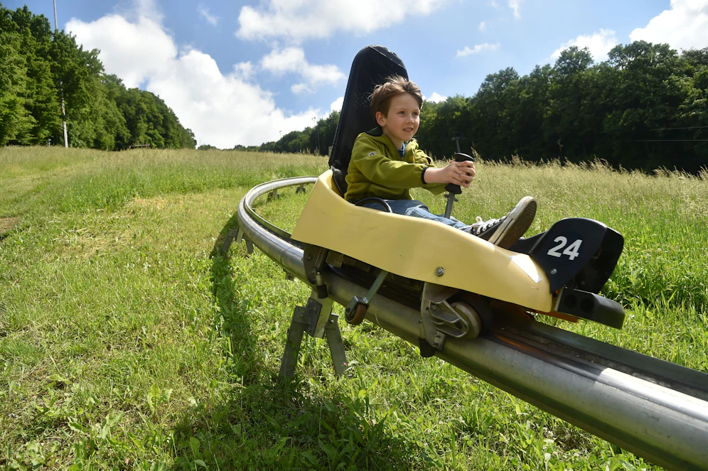 Wiens einzige Sommerrodelbahn befindest sich auf der Hohe-Wand-Wiese.