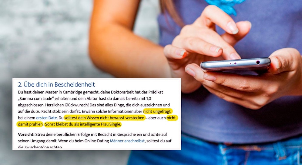 Seine Ausbildung sollte man, laut der Dating-Plattform, beim ersten Date nicht ungefragt erwähnen.