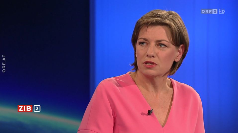 Marie-Claire Zimmermann in der ZIB2 am 28. Juli 2022.