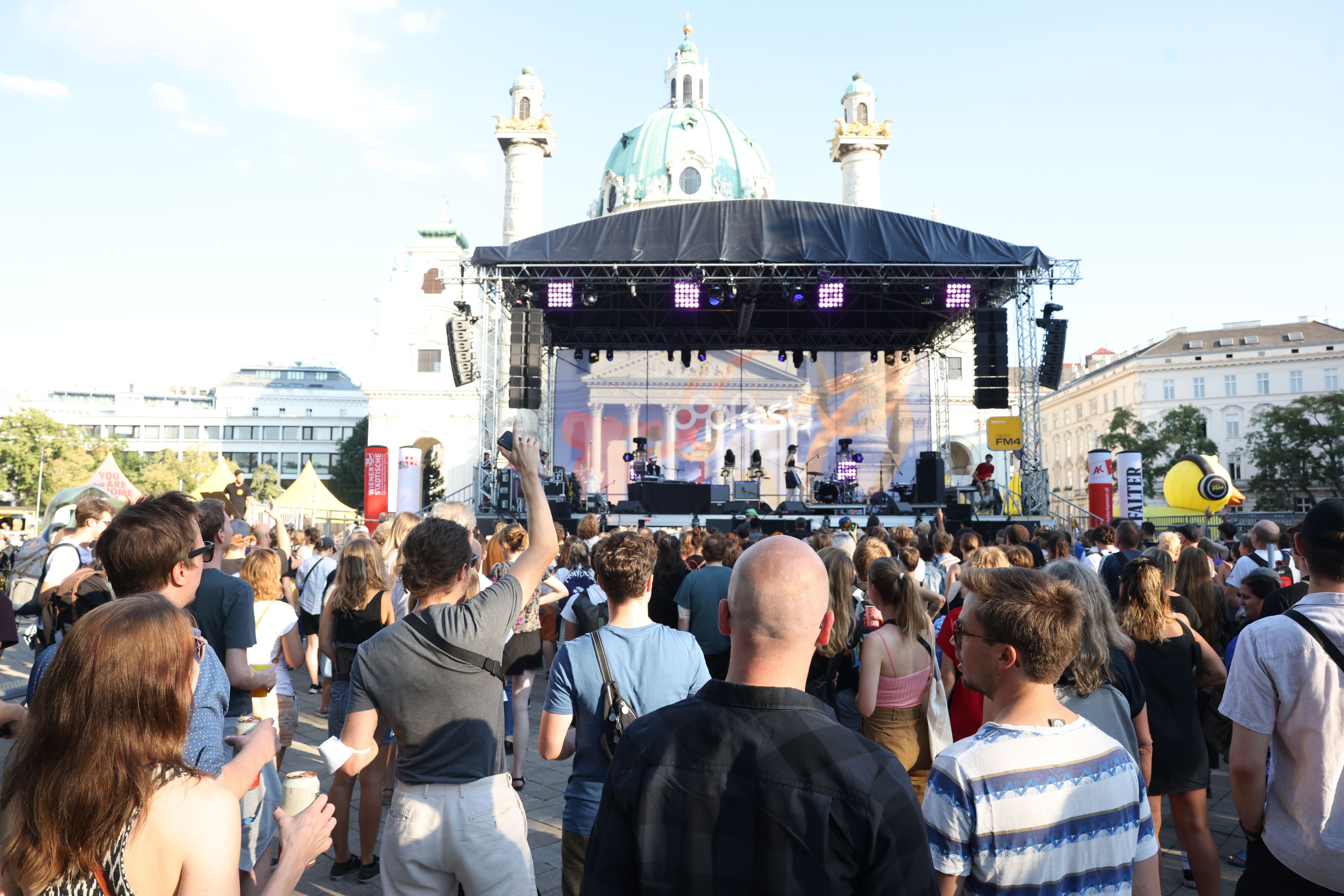 Von 23. bis 26. Juli steigt am Wiener Karlsplatz das Popfest bei freiem Eintritt.