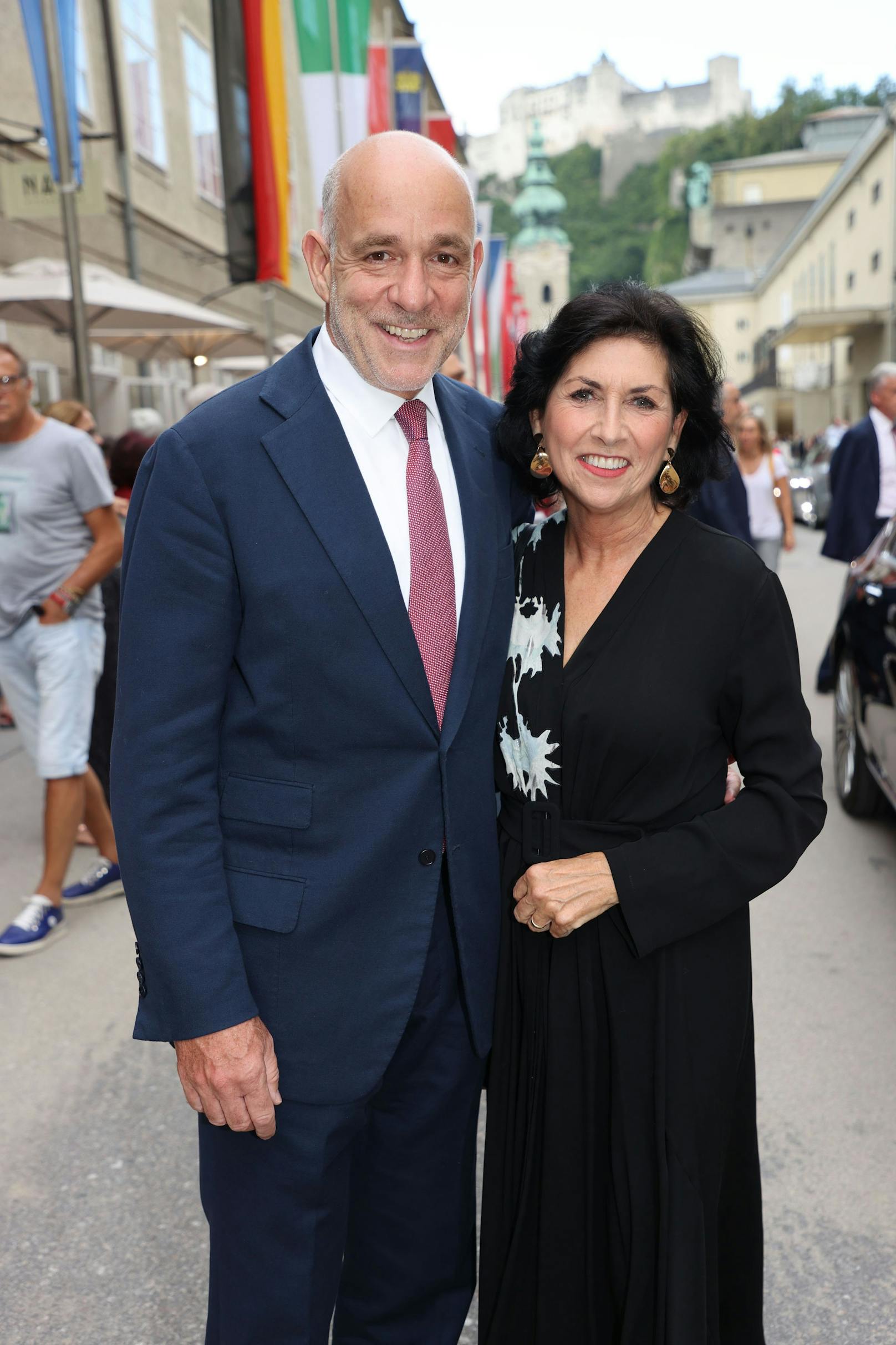 Danielle Spera wurde von ihrem Ehemann, dem Politiker Martin Engelberg, begleitet.