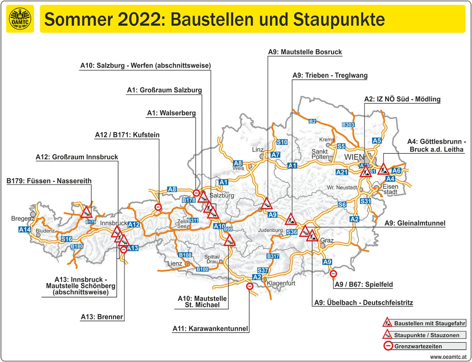 Der ÖAMTC warnt: Die erste Reisewelle aus Bayern kommt.