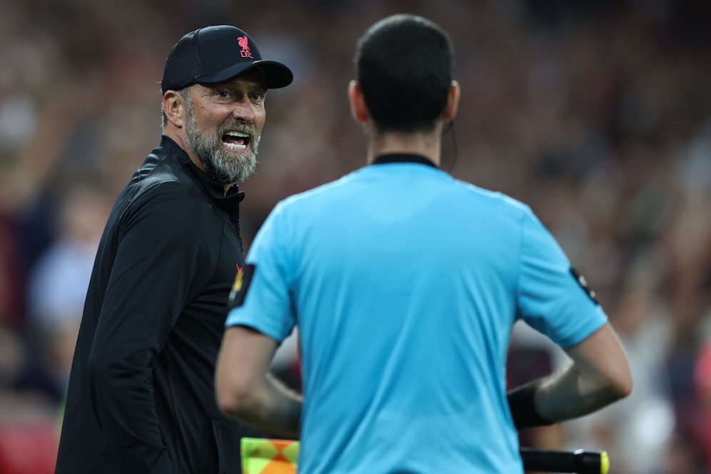 Jürgen Klopp war sauer auf den Referee.