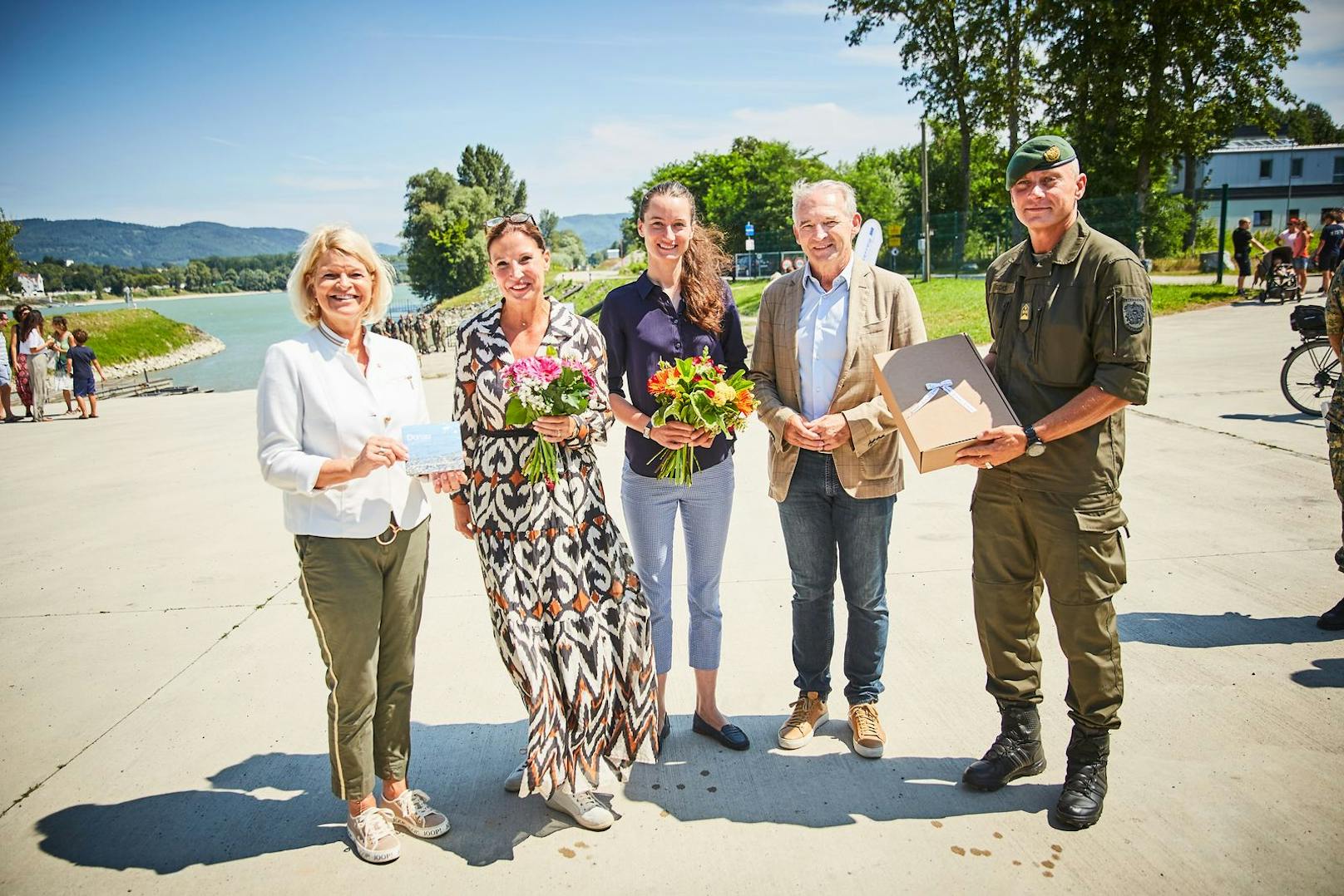 Im Rahmen der „Living Danube Connecting Cruise“ ist eine Crew in einem historischen Nachbau eines Schiffs des Typs „Lusoria“ momentan unterwegs.