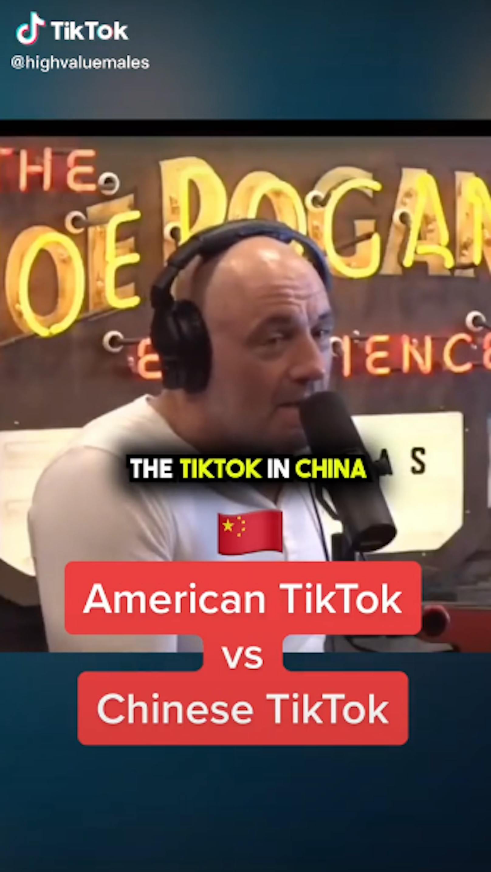 Der erfolgreiche, wenn auch umstrittene US-Podcaster Joe Rogan ist kein Freund von TikTok. Dafür lobt er das chinesische Pendant Douyin.