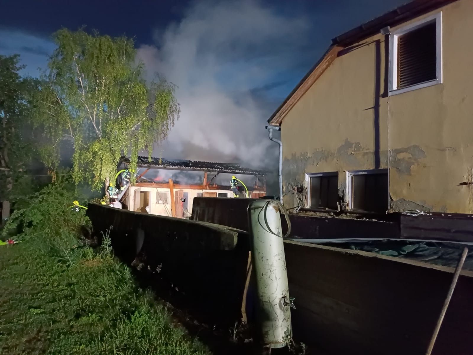 Bilder vom Brand in Loosdorf.