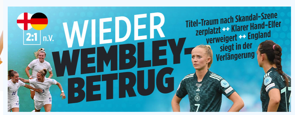 So titelte bild.de nach dem verlorenen EM-Finale