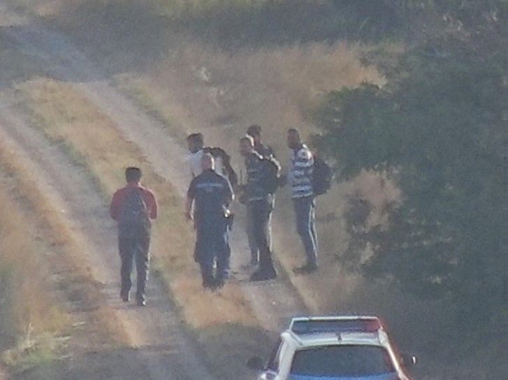 Die ungarische Polizei griff die Flüchtlinge auf.