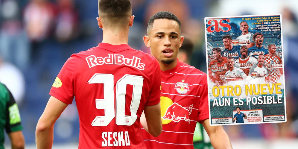 Salzburgs Sesko und Okafor sind auf der Einkaufsliste von Real Madrid.