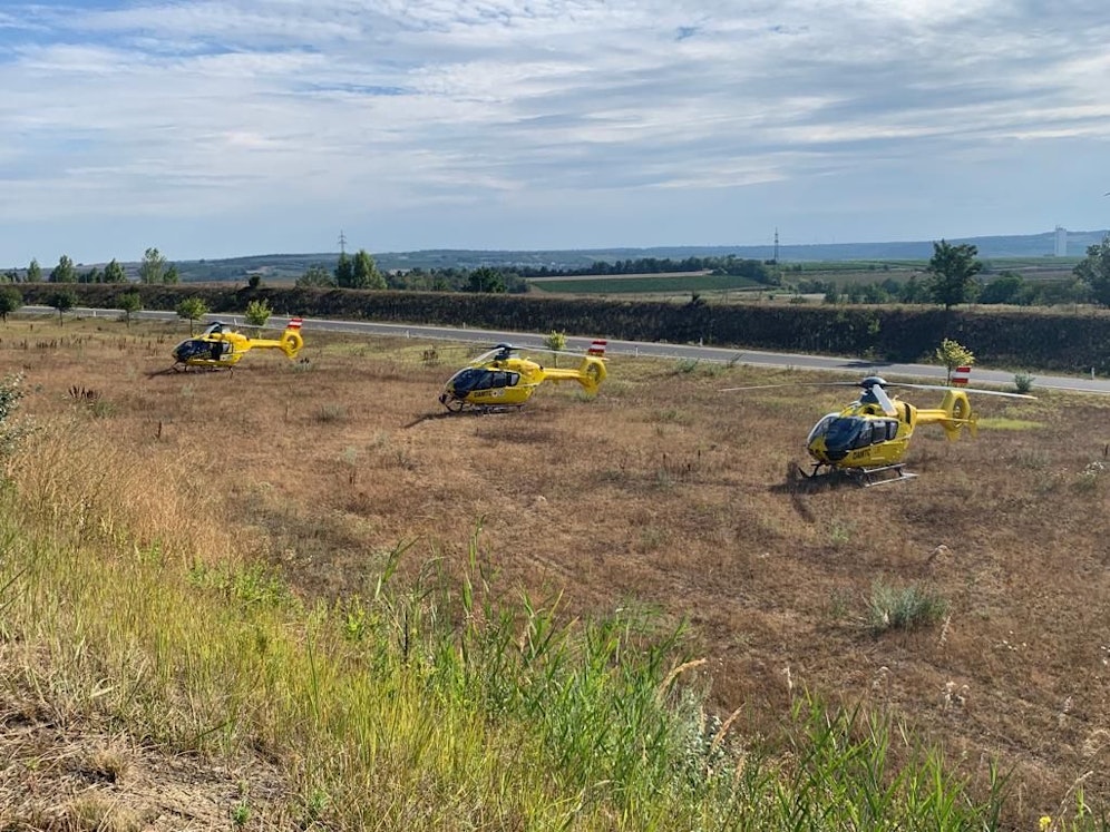 Tödlicher Unfall in NÖ: 3 Helis im Einsatz